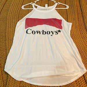 Cowboys* tank, NWOT